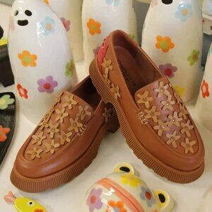 Charlotte Stone x Lorien Stern brown loafer